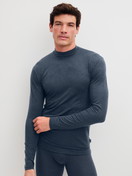 Men model is wearing  made of Lyocell in Grey, Unicoloured from the Sporty Warming series by CALIDA, Front view