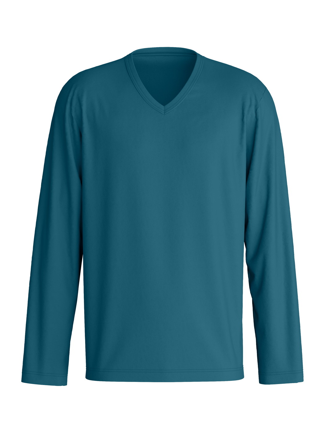 Uomo - Shirt a manica lunga in Cotone di colore Turchese, Tinta unita, della serie RMX Sleep Free di CALIDA