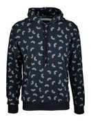 Herren - Kapuzenpullover aus Baumwolle in Blau, Motiv aus Serie Love Capsule von CALIDA