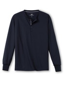Homme - T-shirt à manches longues en 100% coton de couleur Bleu, Unicolore, de la série Remix Basic Sleep de CALIDA