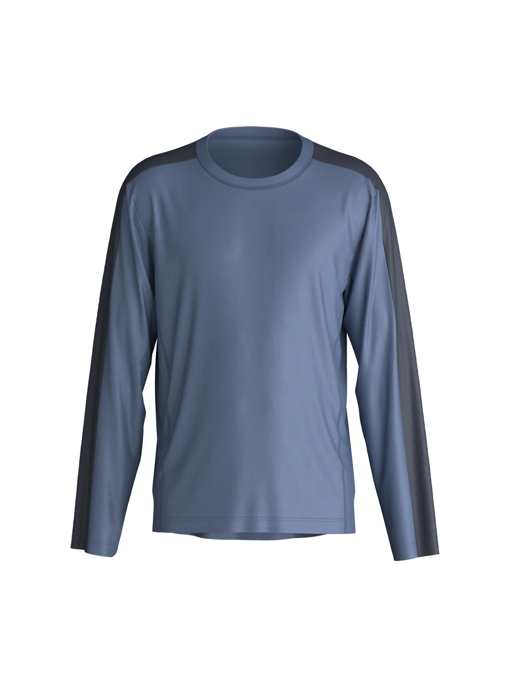 Herren - Langarm-Shirt aus Lyocell in Blau, Einfarbig aus Serie DSW Cooling von CALIDA