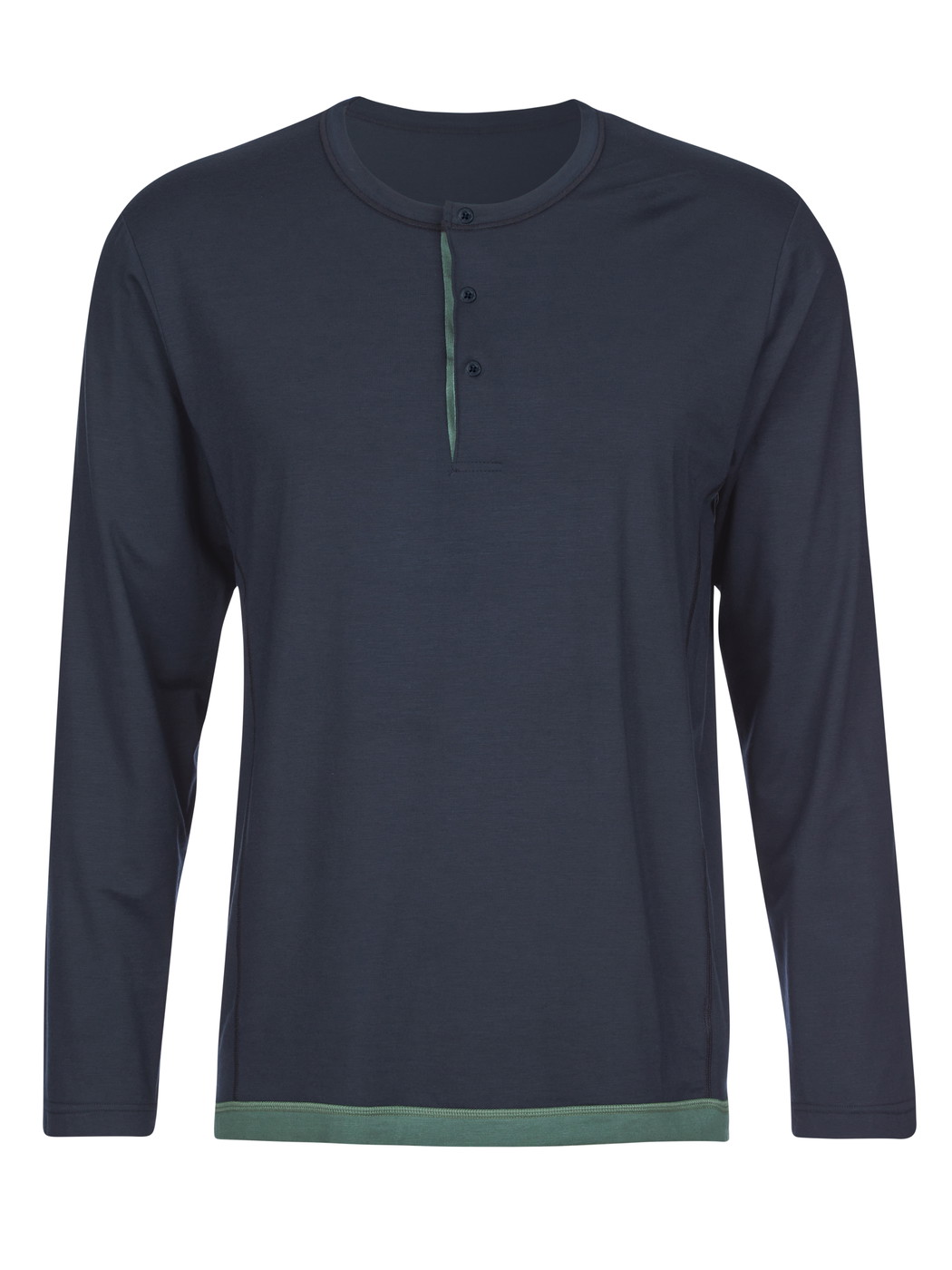 Homme - T-shirt à manches longues en Modal de couleur Bleu, Unicolore, de la série DSW Balancing de CALIDA