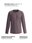 Men - Shirt long sleeve made of Modal in Brown, Unicoloured, from the DSW Balancing series by CALIDA