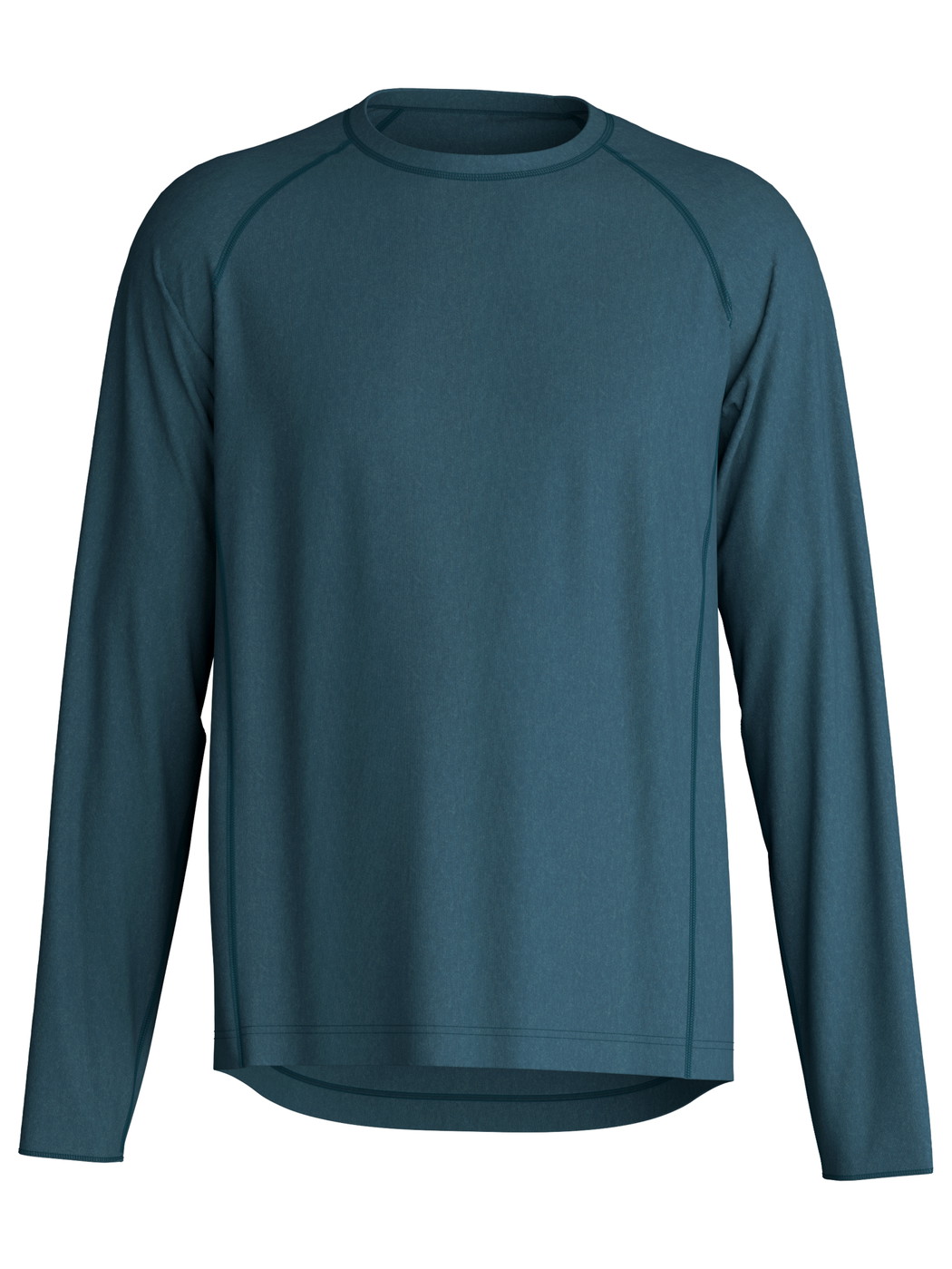 Uomo - Shirt a manica lunga in TENCEL™ di colore Turchese, Tinta unita, della serie DSW Warming di CALIDA