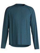 Uomo - Shirt a manica lunga in TENCEL™ di colore Turchese, Tinta unita, della serie DSW Warming di CALIDA