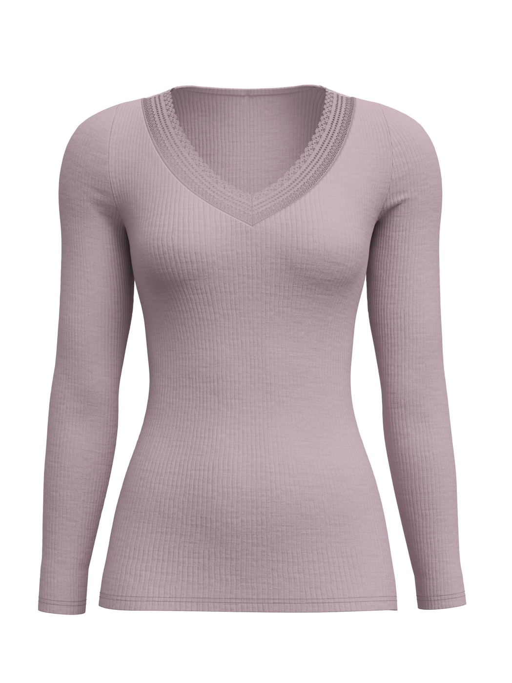 Donna -  in Lana di colore Viola, Pizzo, della serie Silky Wool Joy di CALIDA