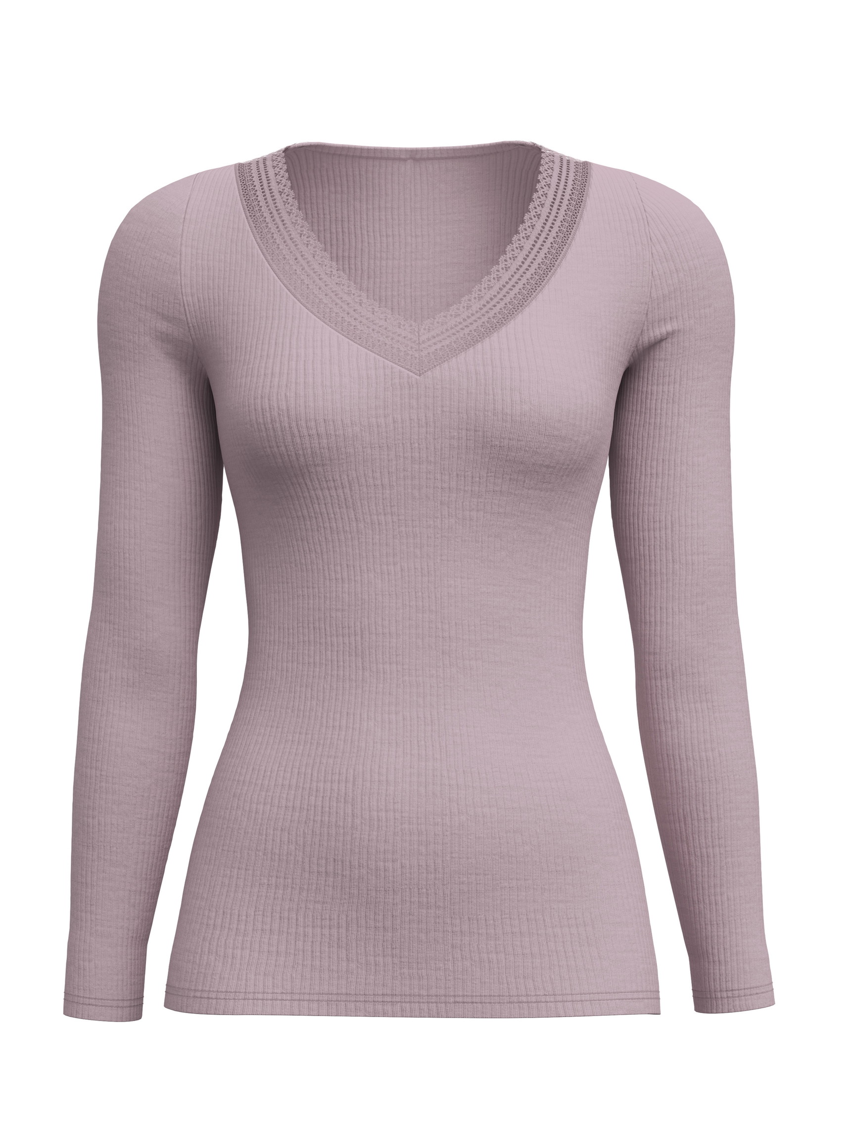 Donna -  in Lana di colore Viola, Pizzo, della serie Silky Wool Joy di CALIDA