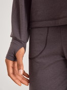 Damen - Langarm-Shirt aus Lyocell in Violett, Einfarbig aus Serie DSW Warming von CALIDA, Detail