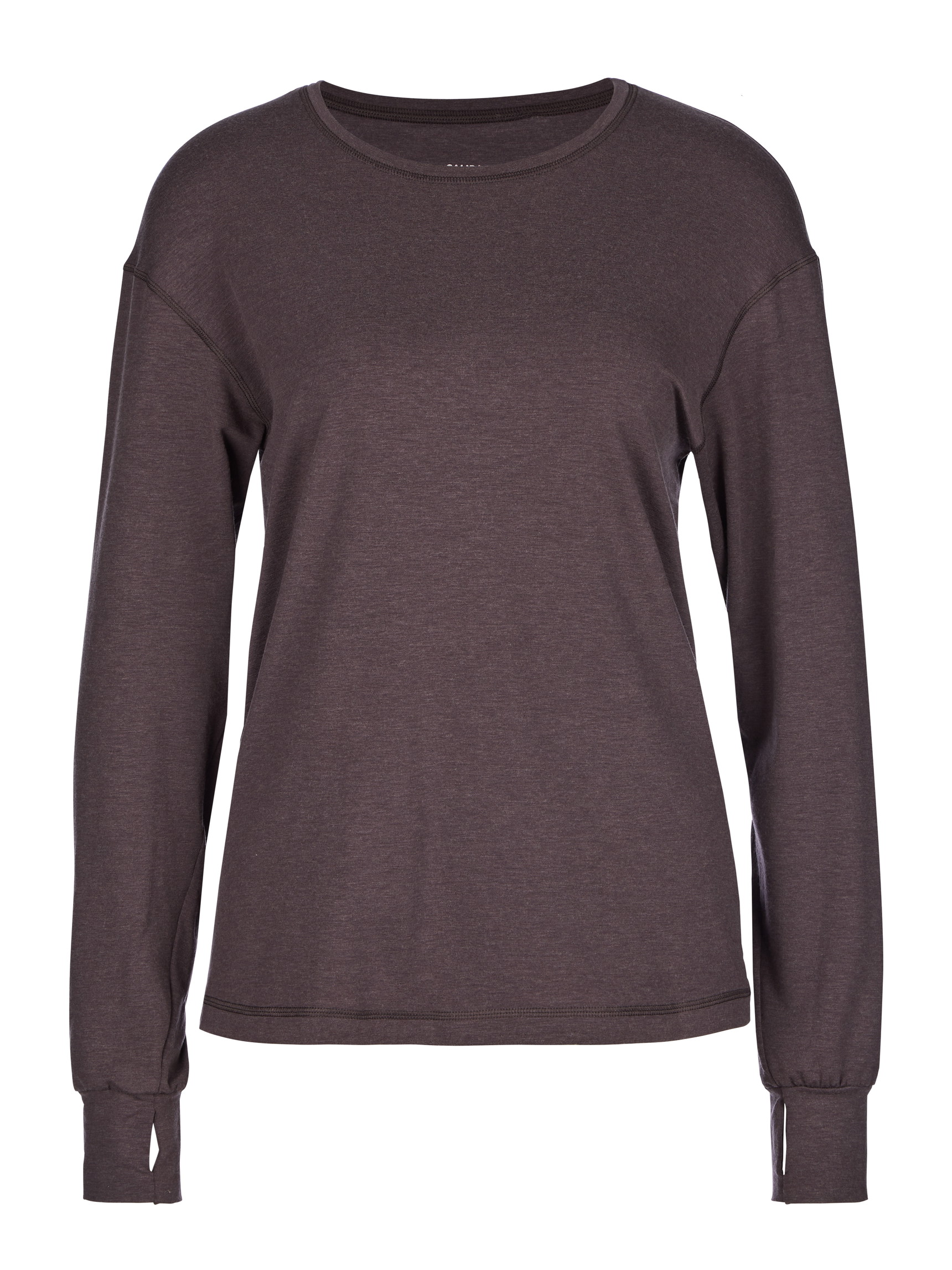 Damen - Langarm-Shirt aus Lyocell in Violett, Einfarbig aus Serie DSW Warming von CALIDA