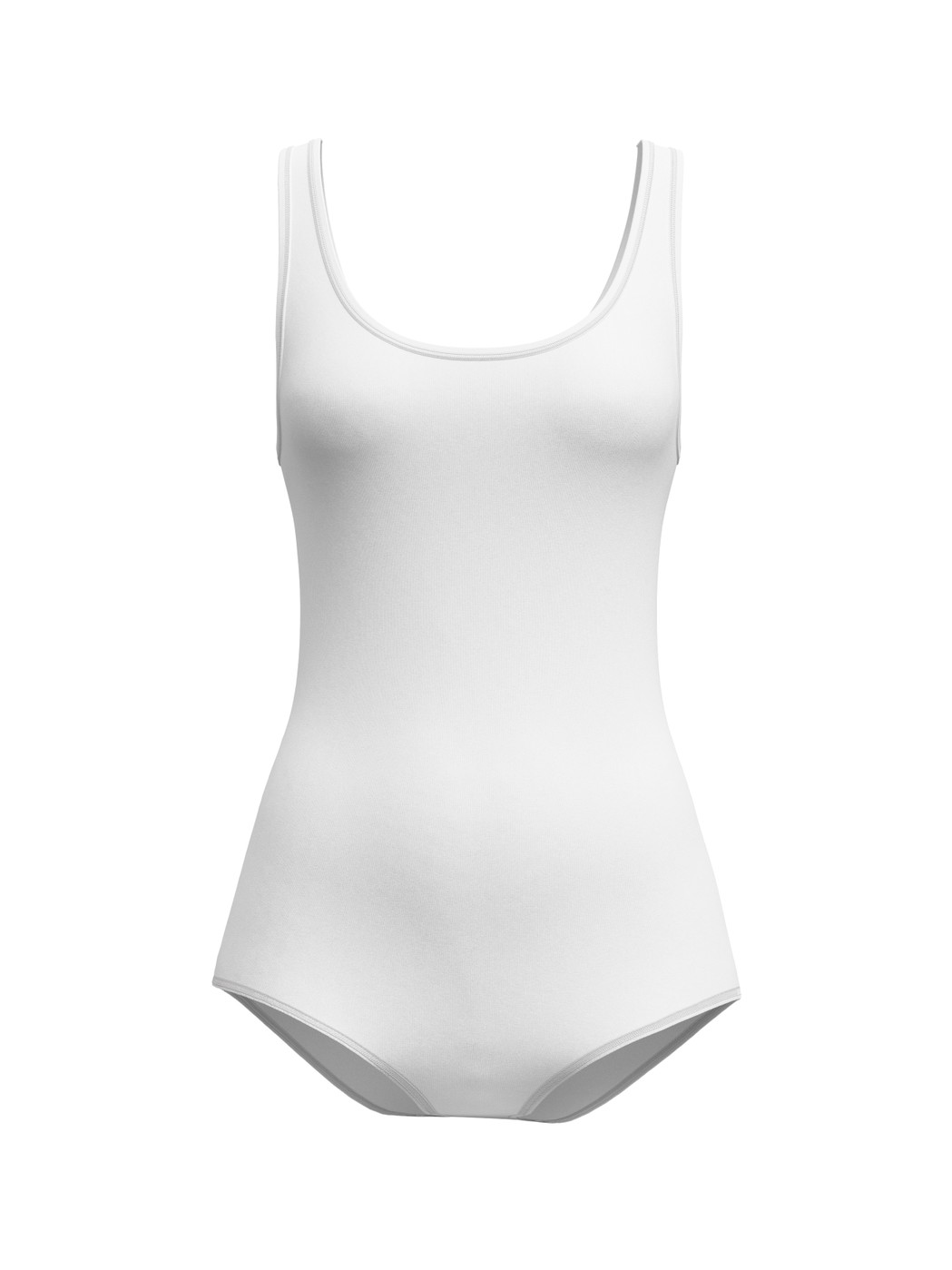 Women - Bodysuit made of Cotton in White, Unicoloured, from the Natural Comfort series by CALIDA