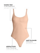 Femme - Body gainant en Polyamide de couleur Rose, Unicolore, de la série Seamless Shape de CALIDA