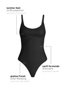 Women - Shapewear bodysuit made of Polyamide in Black, Unicoloured, from the Seamless Shape series by CALIDA