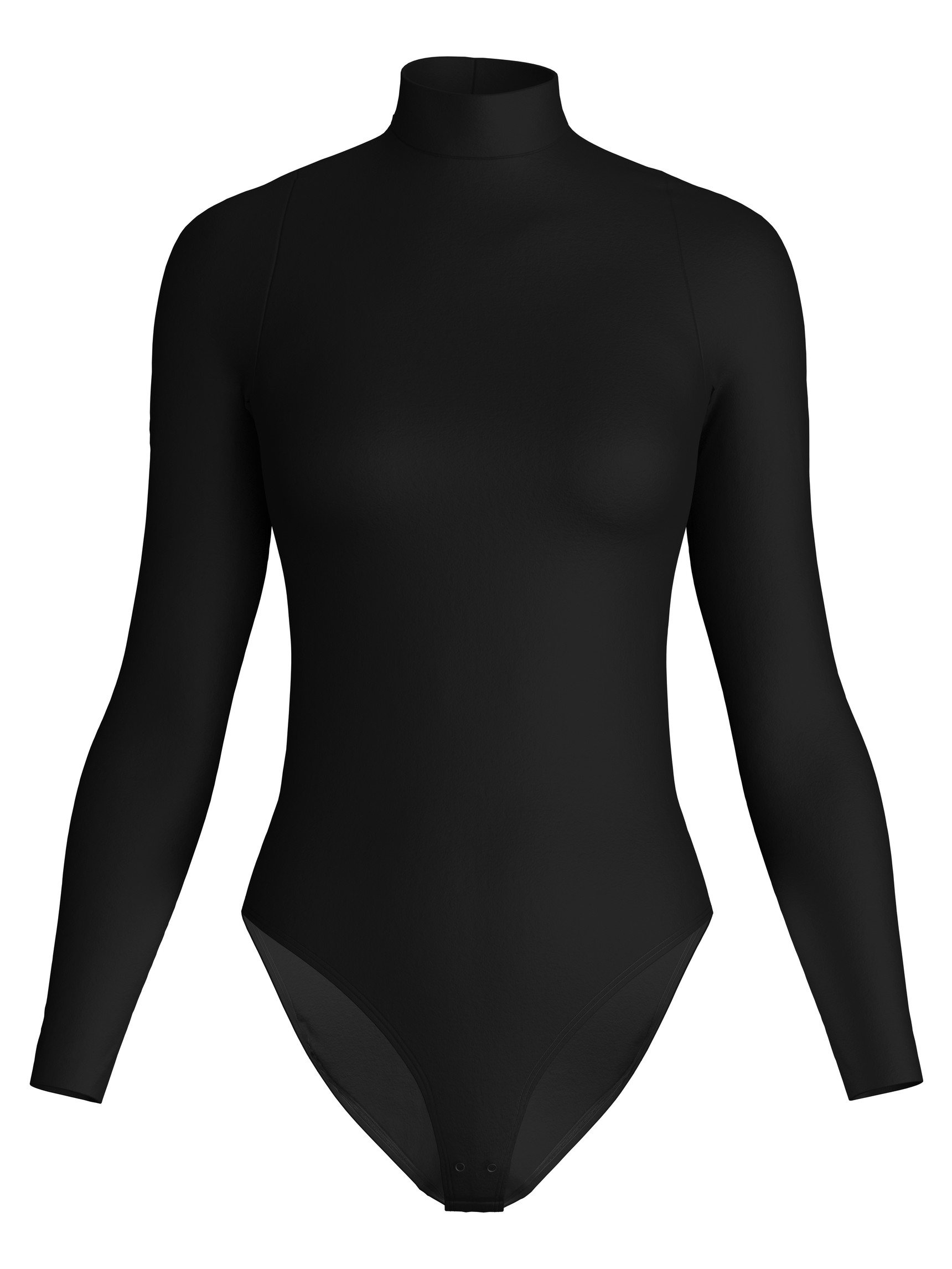 Damen - Shaping Langarm Body aus Polyamid in Schwarz, Einfarbig aus Serie Seamless Shape von CALIDA