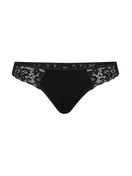 Damen - String, low cut aus Baumwolle in Schwarz, Spitze aus Serie Natural Comfort Lace von CALIDA