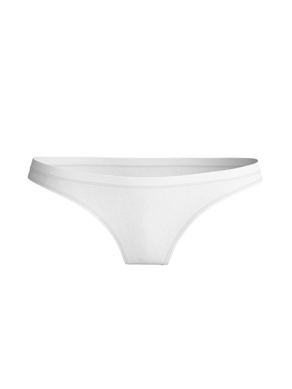 Damen - String, low cut aus Baumwolle in Weiß, Einfarbig aus Serie Natural Comfort von CALIDA