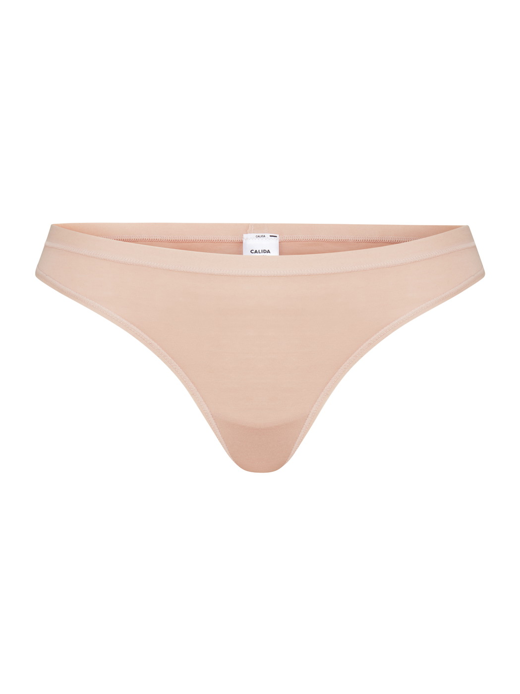 Women - String made of Cotton in Beige, Unicoloured, from the Natural Comfort series by CALIDA