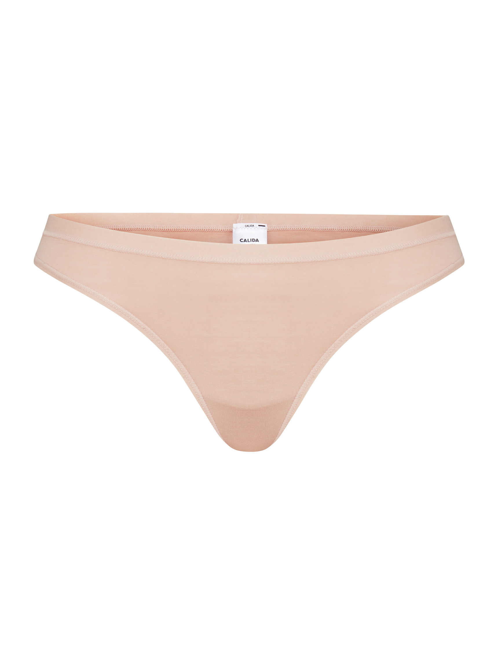 Damen - String, low cut aus Baumwolle in Beige, Einfarbig aus Serie Natural Comfort von CALIDA