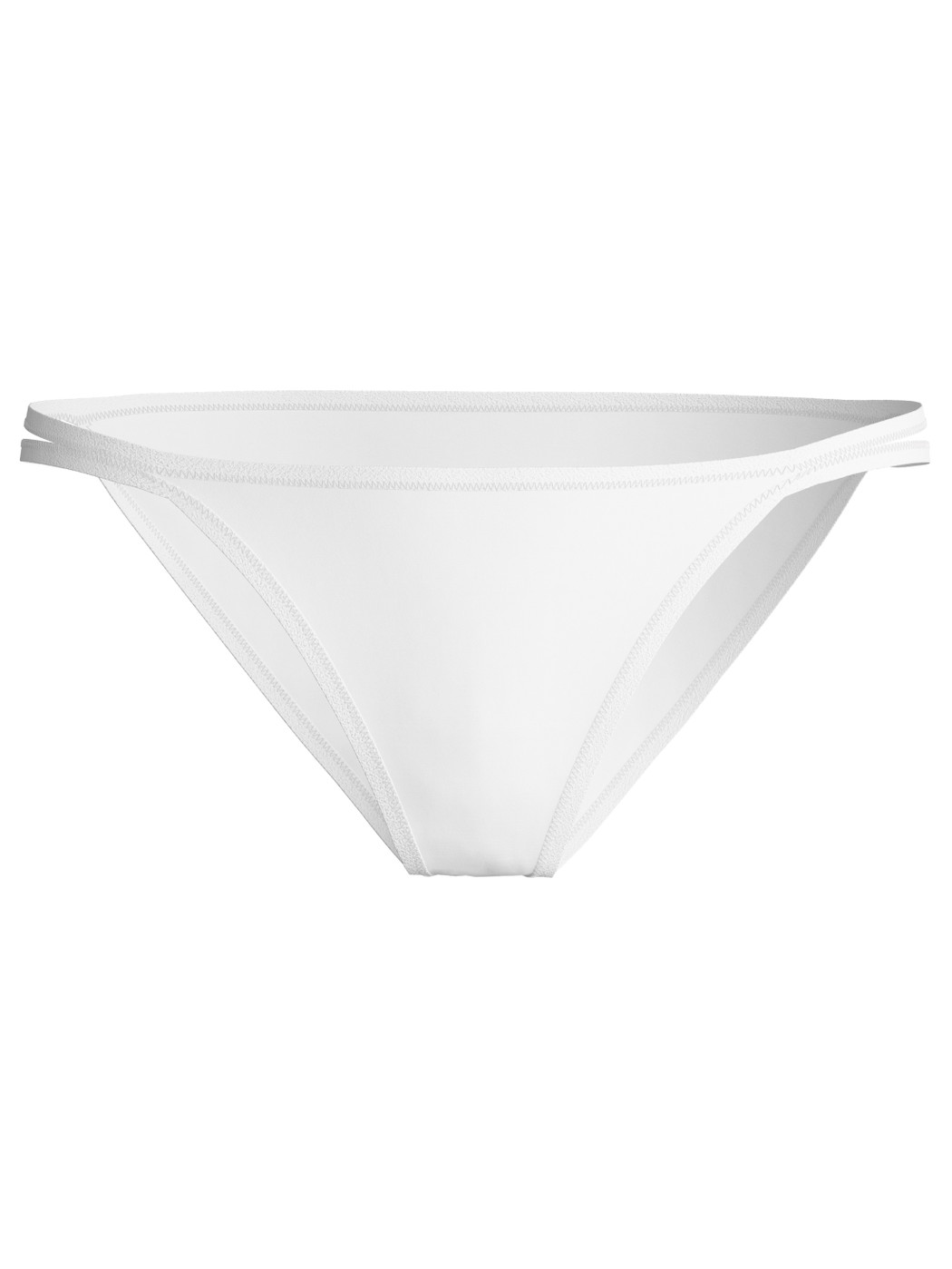 Women - Low Cut Tanga Brief made of Polyamide in White, Unicoloured, from the Sleek Skin series by CALIDA