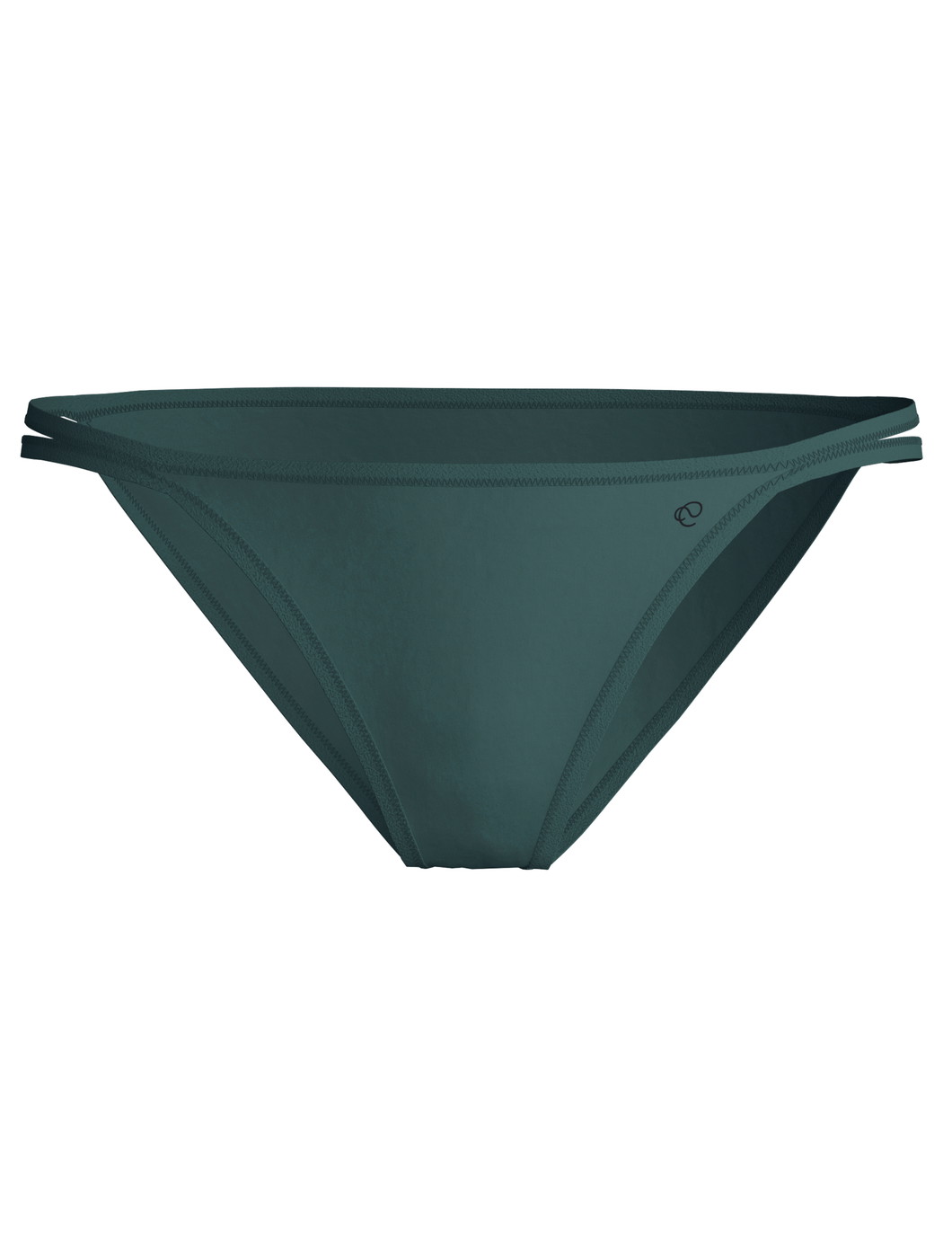 Damen - Tanga-Slip, low cut aus Polyamid in Grün, Einfarbig aus Serie Sleek Skin von CALIDA