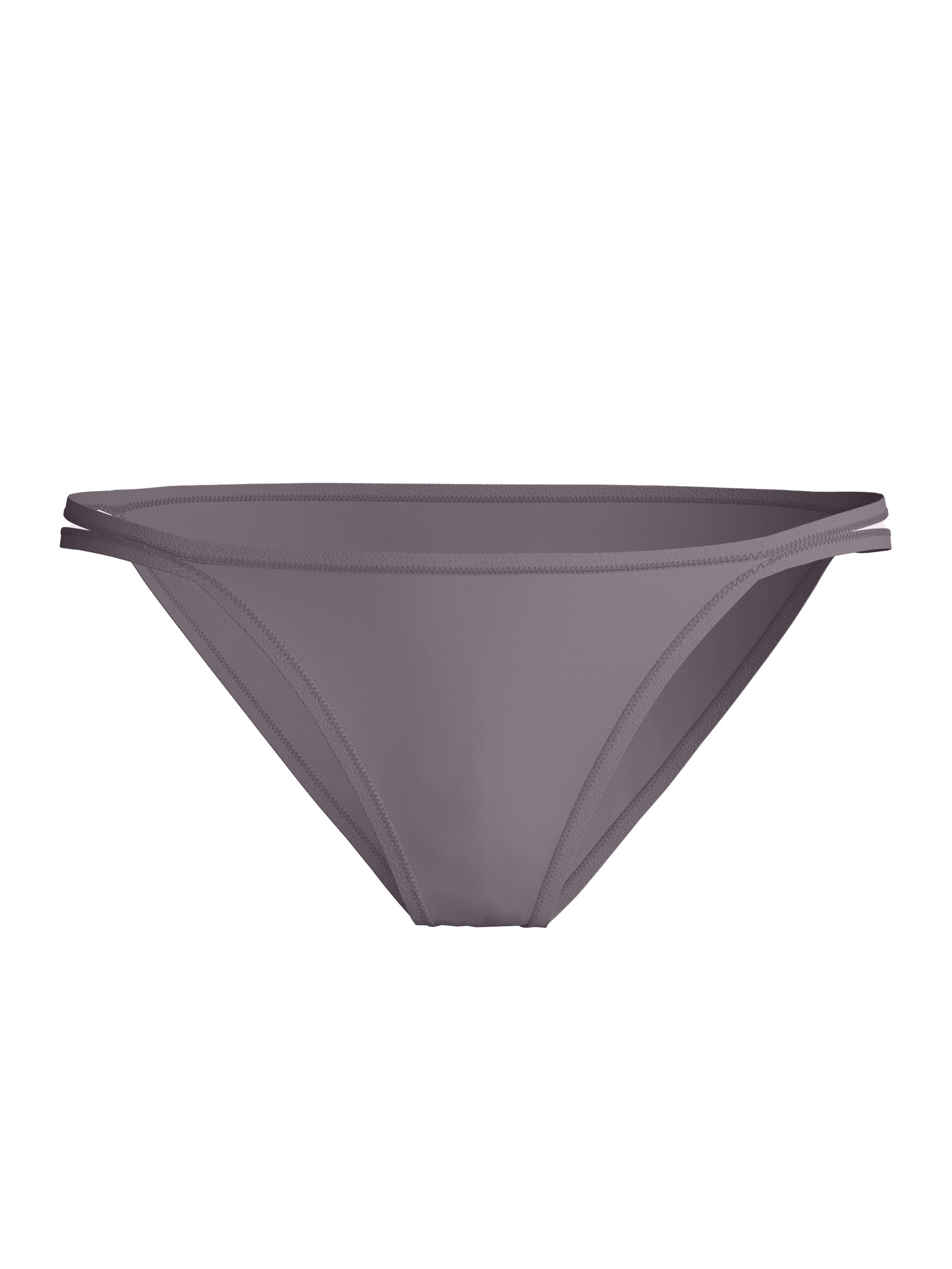 Women - Low Cut Tanga Brief made of Polyamide in Brown, Unicoloured, from the Sleek Skin series by CALIDA