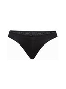 Damen - String, low cut aus Baumwolle in Schwarz, Spitze aus Serie Sensual Secrets von CALIDA