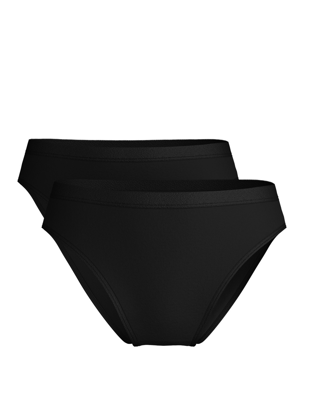 Multipack Femme -  en 100% coton de couleur Noir, Unicolore, de la série Light Duo de CALIDA