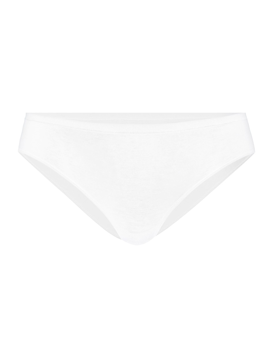 Donna - Slip in Cotone di colore Bianco, Tinta unita, della serie Natural Comfort di CALIDA