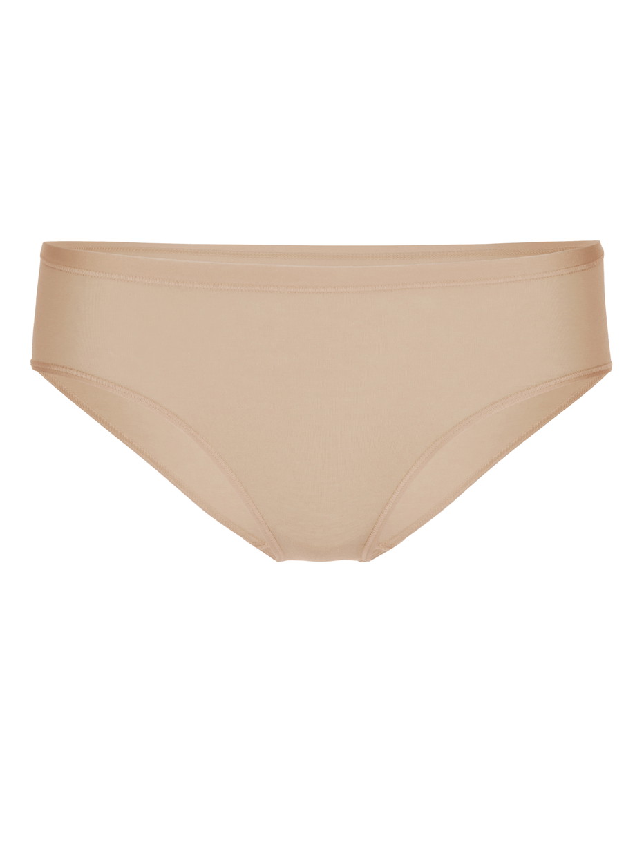 Women - Brief, regular cut made of Cotton in Beige, Unicoloured, from the Natural Comfort series by CALIDA