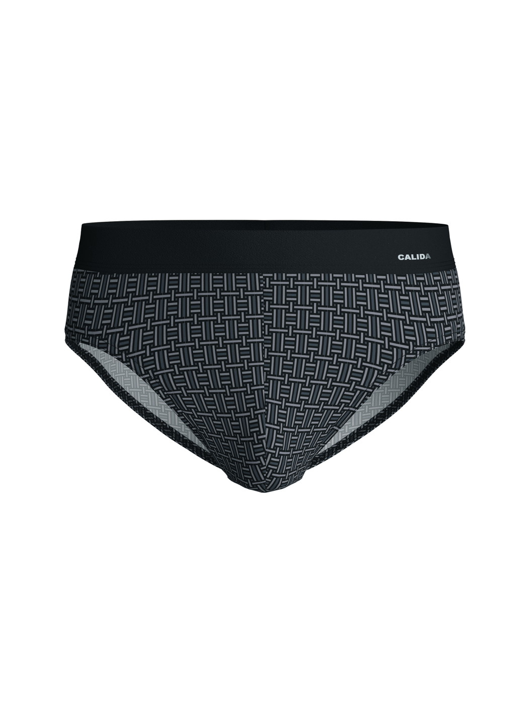 Men - Brief made of Cotton in Black, Patterned, from the Cotton Code Design series by CALIDA