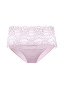 Damen - Slip mit Spitzenbund, high waist aus Baumwolle in Rosa, Spitze aus Serie Sensual Secrets von CALIDA