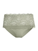 Damen - Slip mit Spitzenbund, high waist aus Spitze in Grün, Spitze aus Serie Sensual Secrets von CALIDA