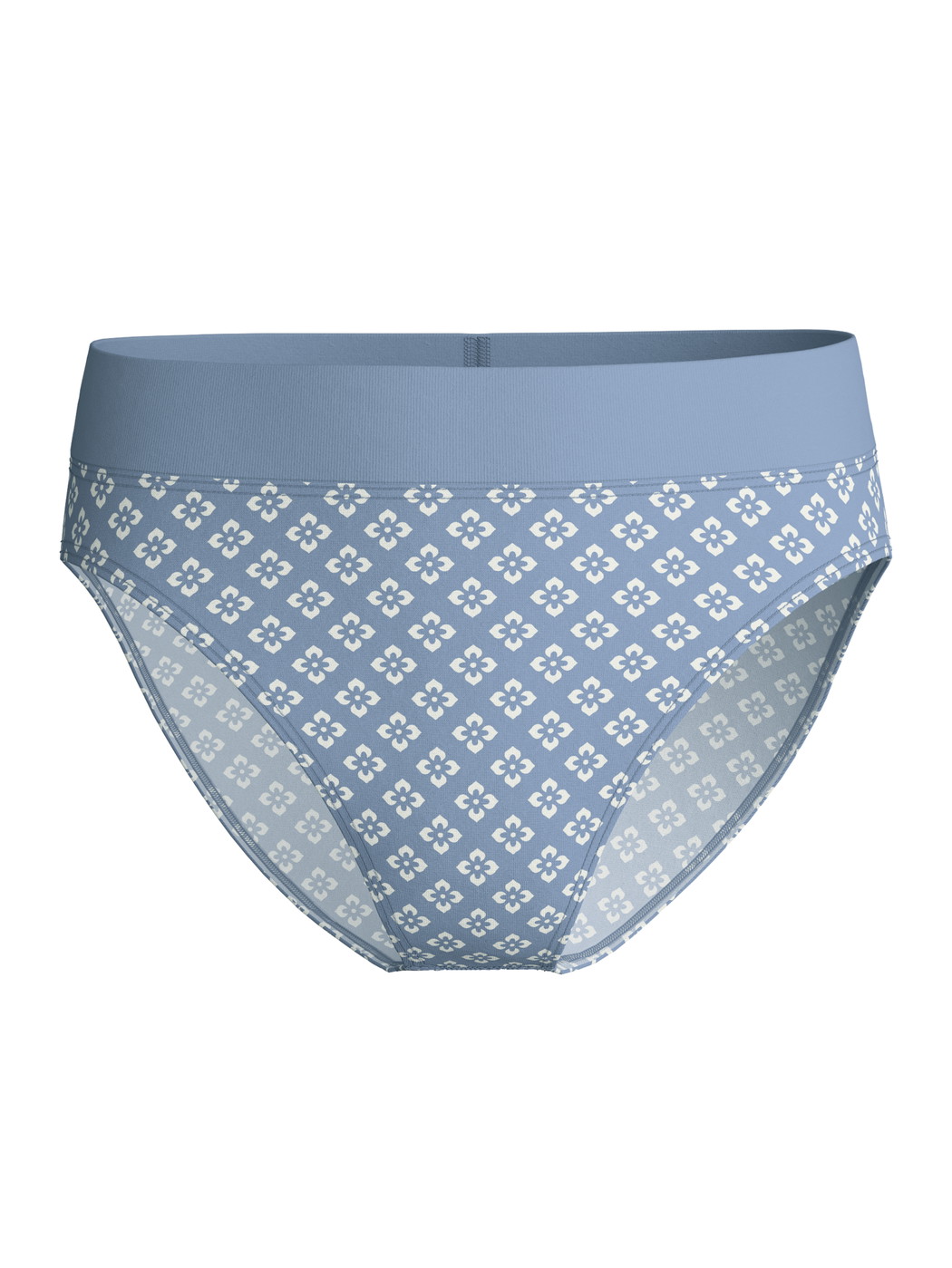 Women - Brief, high waist made of Cotton in Blue, Checked, from the Elastic Trend series by CALIDA