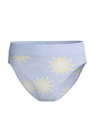 Women - Brief, high waist made of Cotton in Blue, Motif, from the EDITION 85 series by CALIDA