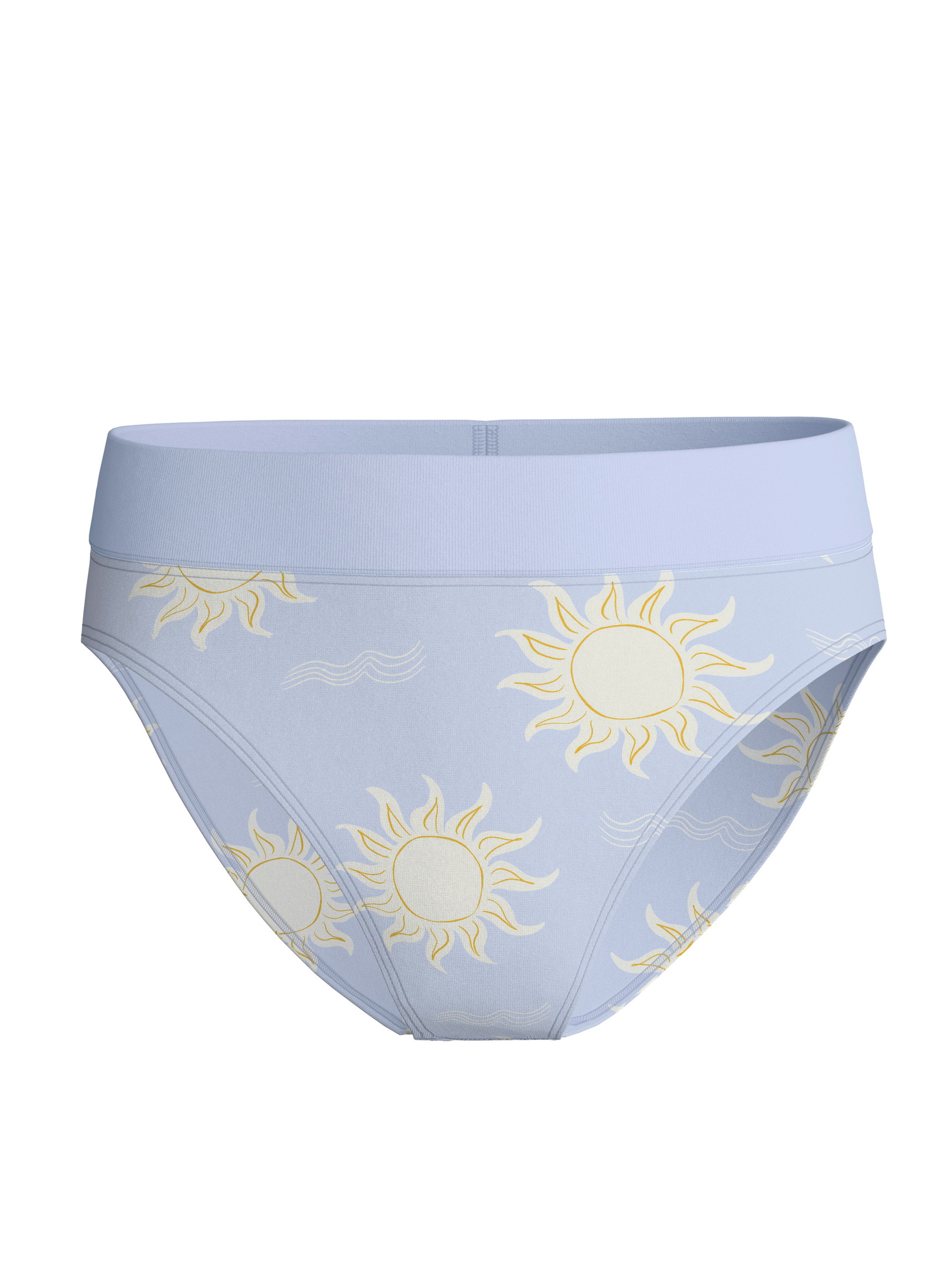 Donna - Slip, high waist in Cotone di colore Blu, Motivo, della serie EDITION 85 di CALIDA