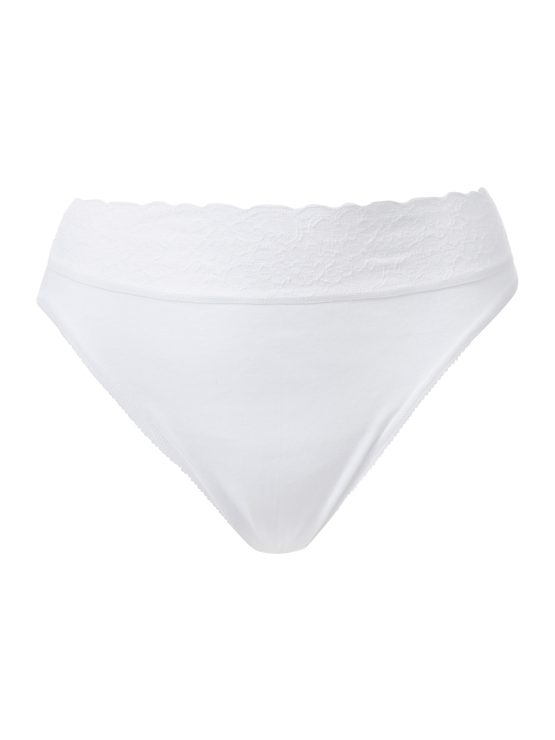 Women - Brief made of 100% Cotton in White, Lace, from the Iconics series by CALIDA