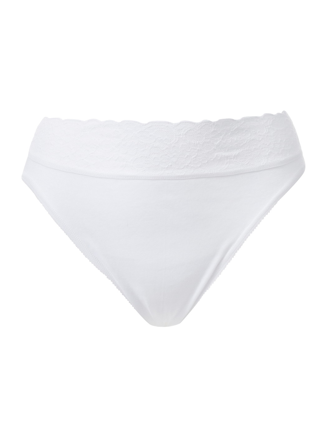 Women - Brief made of 100% Cotton in White, Lace, from the Iconics series by CALIDA
