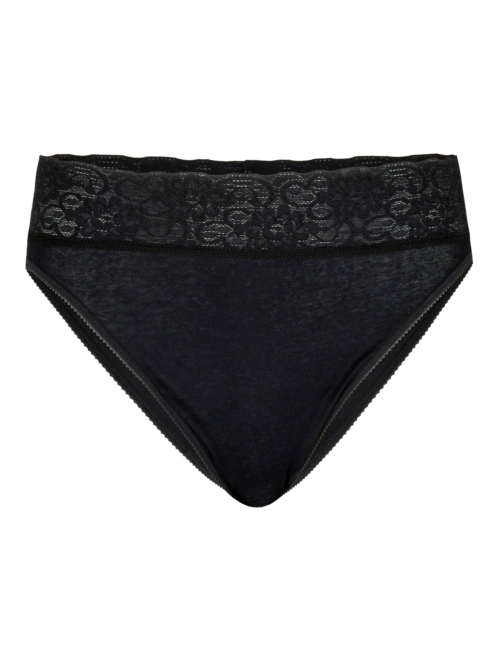 Women - Brief made of 100% Cotton in Black, Lace, from the Iconics series by CALIDA