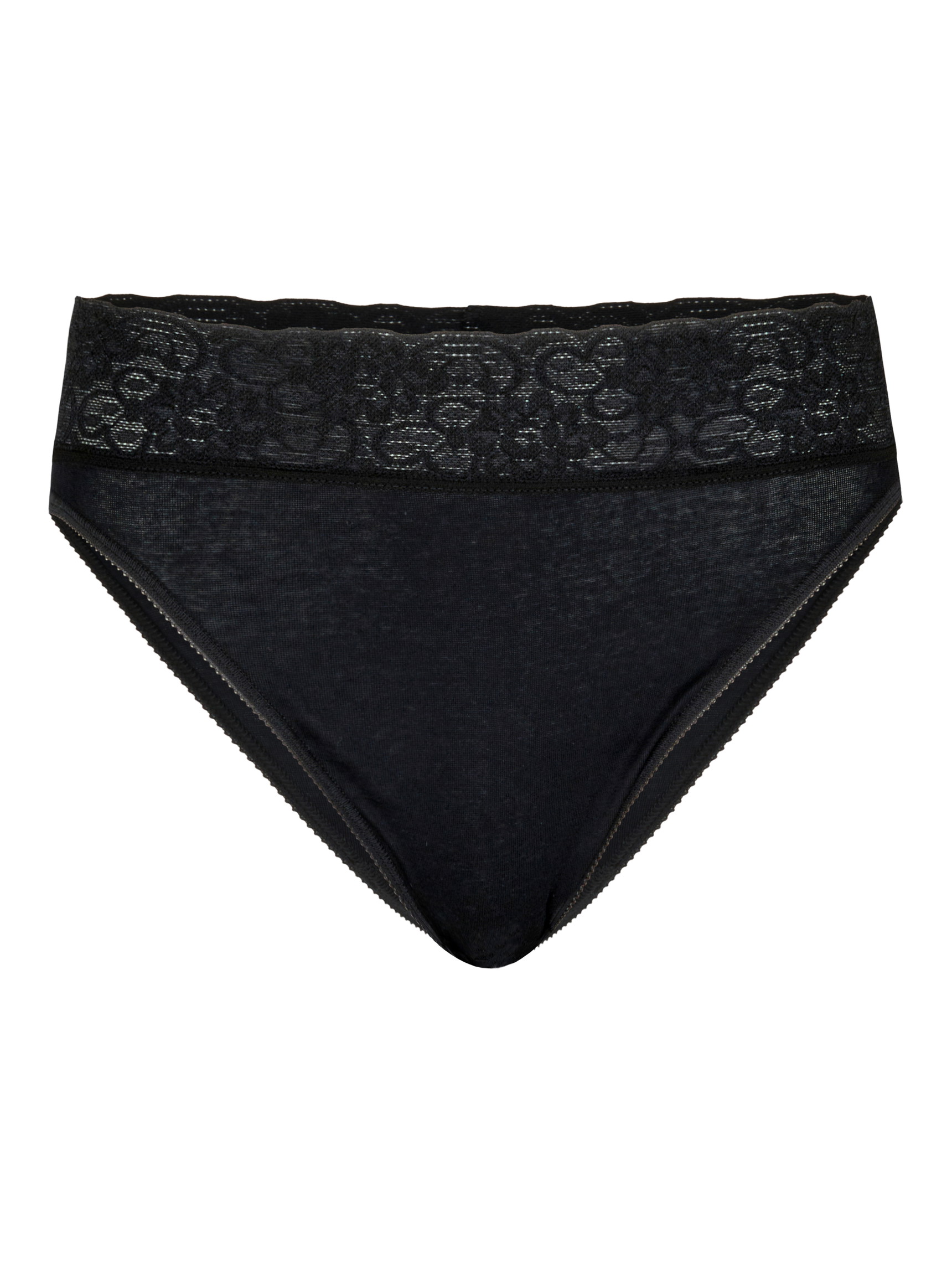 Women - Brief made of 100% Cotton in Black, Lace, from the Iconics series by CALIDA