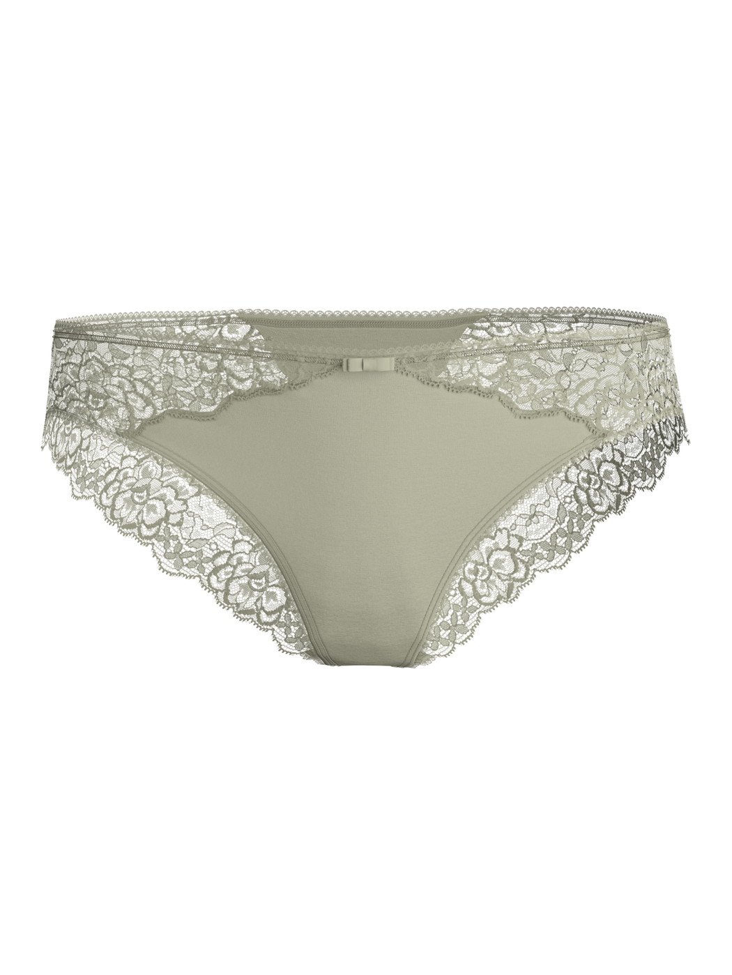 Damen - Slip, regular cut aus Viskose in Grün, Spitze aus Serie Sensual Secrets von CALIDA