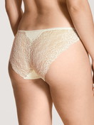 Women model is wearing Brief, regular cut made of Viscose in Beige, Lace from the Sensual Secrets series by CALIDA, Back view