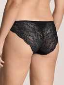 Le mannequin Femme porte le/la Culotte en Viscose de couleur Noir, Dentelle, de la série Sensual Secrets de CALIDA, Vue arrière