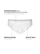 Herren - Mini-Slip, Elastikbund aus Baumwolle in Weiß, Einfarbig aus Serie Pure & Style von CALIDA
