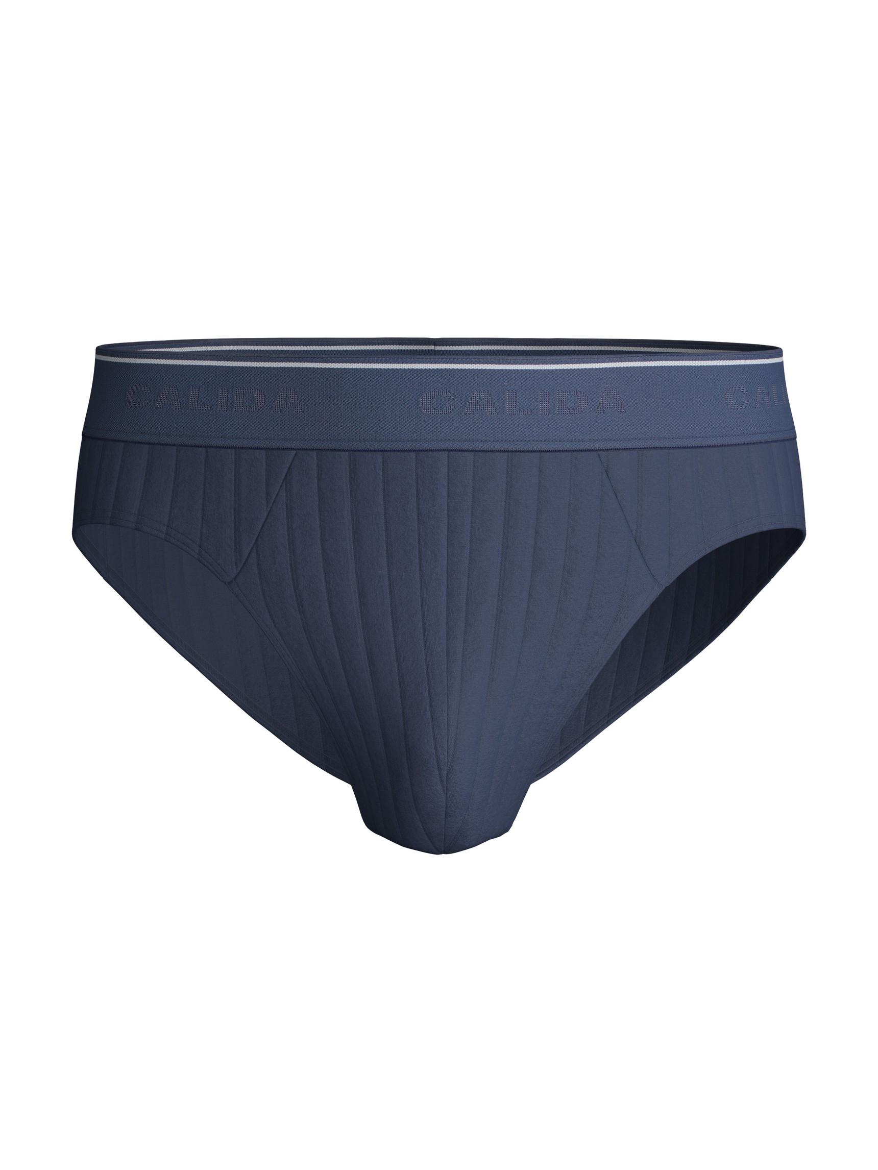 Herren - Mini-Slip, Elastikbund aus Baumwolle in Blau, Einfarbig aus Serie Pure & Style von CALIDA