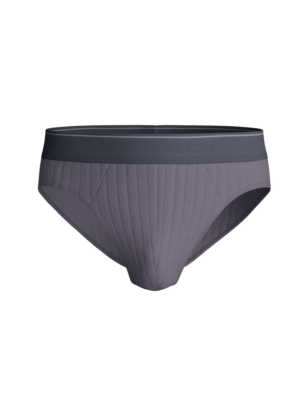 Herren - Mini-Slip, Elastikbund aus Baumwolle in Grau, Einfarbig aus Serie Pure & Style von CALIDA