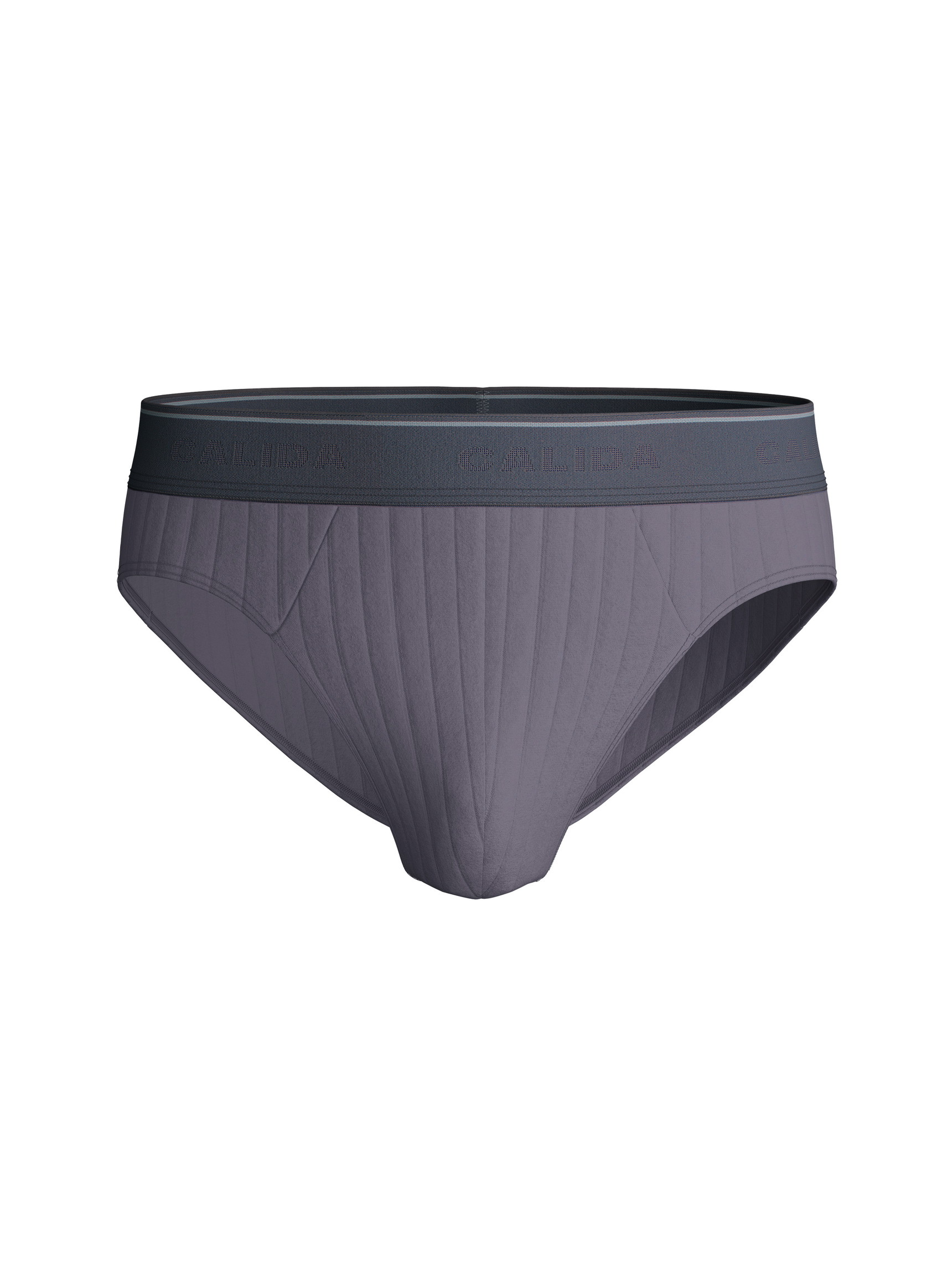 Homme - Mini slip en Coton de couleur Gris, Unicolore, de la série Pure & Style de CALIDA
