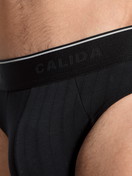 Herren - Mini-Slip, Elastikbund aus Baumwolle in Schwarz, Einfarbig aus Serie Pure & Style von CALIDA, Detail