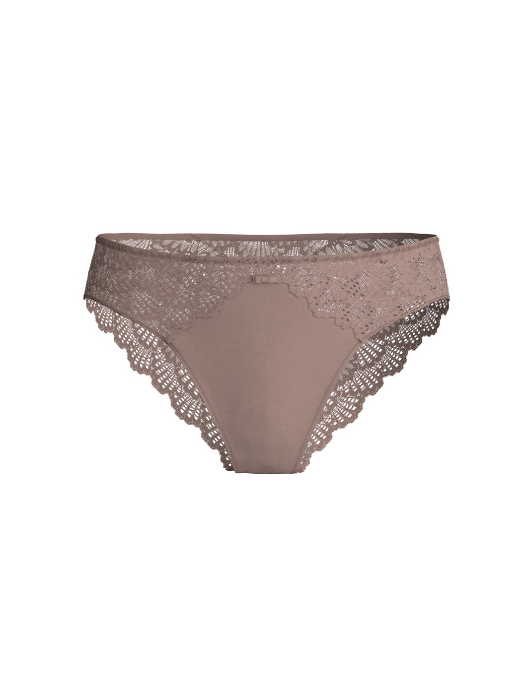 Femme - Culotte en Modal de couleur Marron, Dentelle, de la série Modal Sense de CALIDA