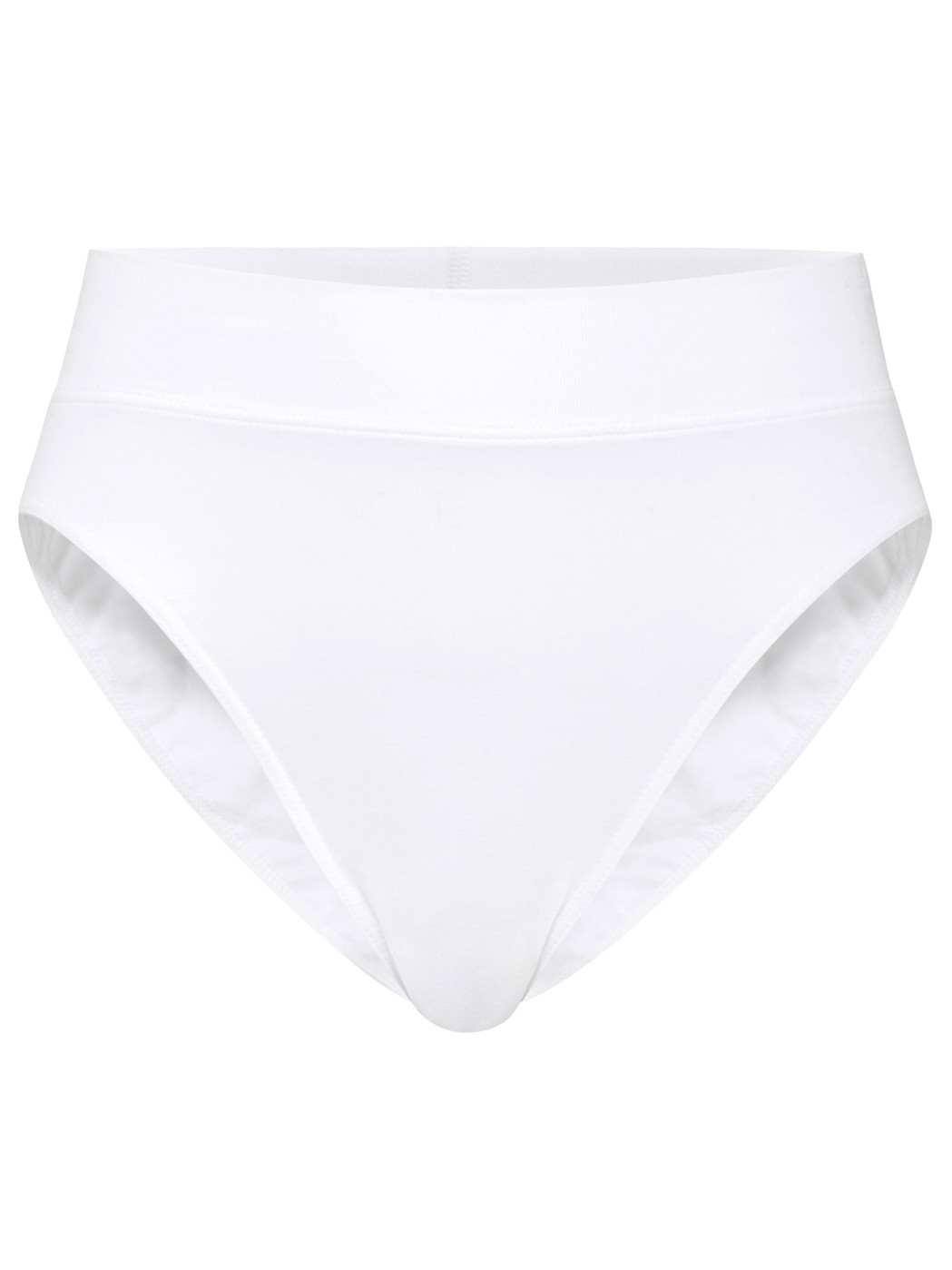 Women - Brief, high waist made of Cotton in White, Unicoloured, from the Elastic series by CALIDA
