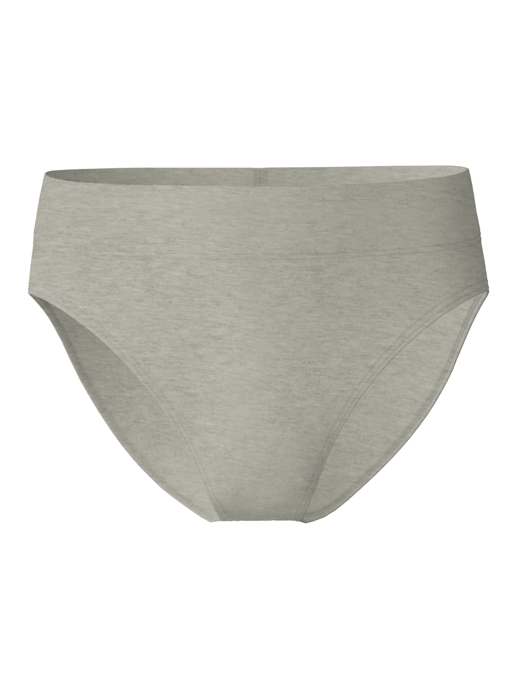Donna - Slip, high waist in Cotone di colore Grigio, Tinta unita, della serie Elastic di CALIDA