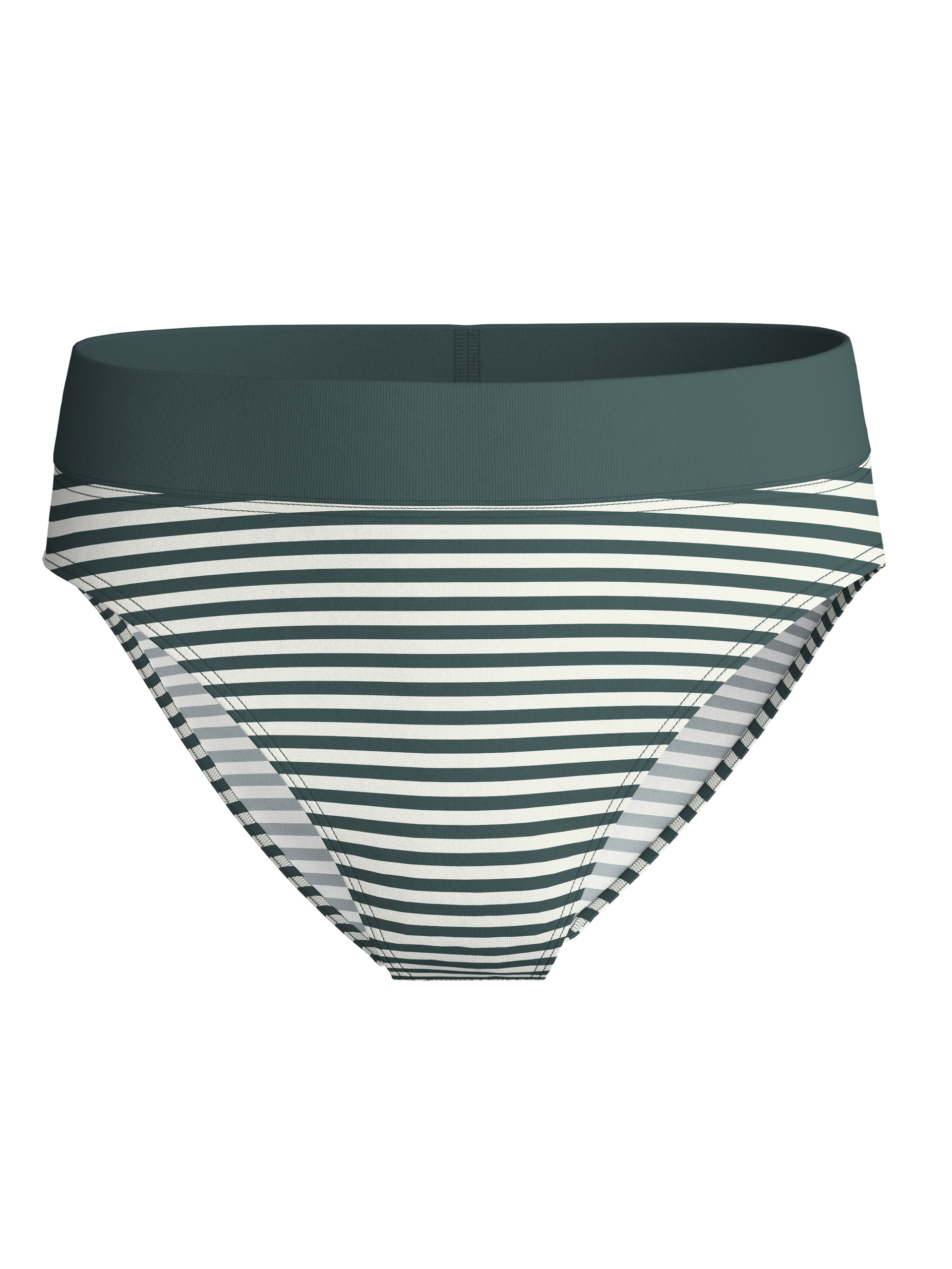 Women - Brief made of Cotton in Green, Striped, from the Elastic Special series by CALIDA